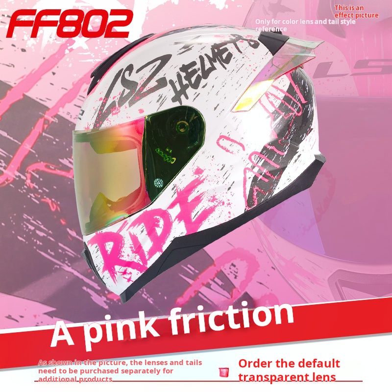 Lente única de fricción extra blanca/rosa