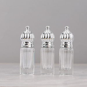 Wholesale 3ml Octagonal Glass Roller Bottles, Empty Refillable Essential Oil Roll On Bottles for Travel Sample Massage - Product Image 1