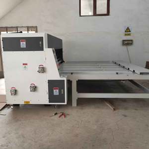 Máy in <span class=keywords><strong>flexo</strong></span> 2 màu với máy cắt chuỗi Máy cắt bế quay cho hộp carton sóng cắt và in - Product Image 5