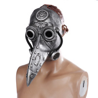 Masque de peste steampunk en latex avec bec d'oiseau, exclusivité transfrontalière pour Halloween et best-seller eBay, idéal pour les soirées costumées