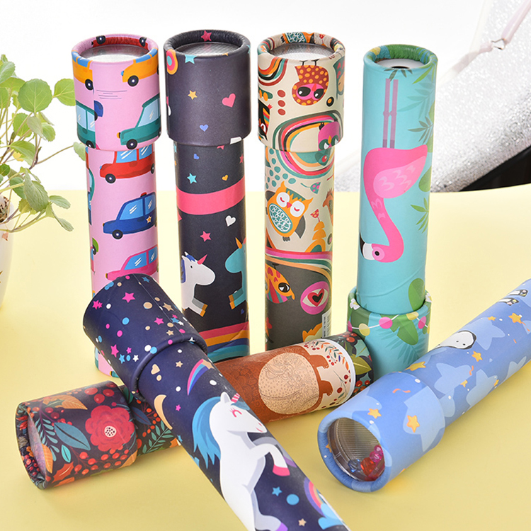 Классические Развивающие игрушки для детей, необычный мультяшный Детский интерактивный логический вращающийся калейдоскоп