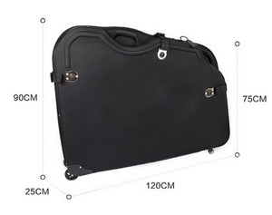 高品質ハードシェル素材<span class=keywords><strong>EVA</strong></span>/ABS自転車ローディングボックス、ローラー付き輸送収納ボックス、自転車旅行 - Product Image 3