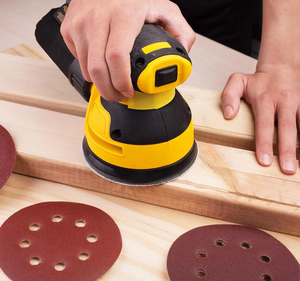 प्रीमियम एल्यूमीनियम ऑक्साइड 5 इंच सैंडपेपर 8-छेद 60 80 100 120 150 ग्रिट सैंडिंग डिस्क हुक लूप सिस्टम - Product Image 5