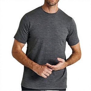 100% Cotton Men's <b>Base</b> <b>Layer</b> T-Shirt-Soft Wicking Breathable Anti-Odor Quick Drying Eco-Friendly Customizable <b>Short</b> Solid 220g - Product Image 3