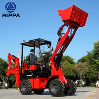 Mini chargeuse-pelleteuse 4WD de 2 tonnes 2,5 tonnes de marque supérieure Rippa utilisée avec une charge nominale de 5 tonnes