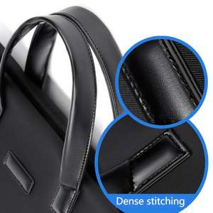 Solid Polyester Large Capacity <strong>Briefcase</strong> for Men Durable Spacious Compartment Lightweight Fast Delivery - Product Image 2