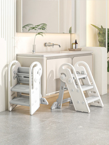 Taburete Infantil de Plástico al por Mayor de Fábrica, Taburete de Seguridad para Niños de HDPE Ecológico con Certificación BSCI y ASTM para Baño y Cocina - Product Image 1