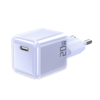 Cargador de Pared Portátil Mini Cubo de 20W EN62368, Cargador Gan, Adaptador para Teléfono Celular, Puerto USB, Enchufe, FCC, ROHS, CE, OVP