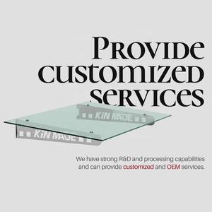 Kinmade-soportes de acero inoxidable para toldo de vidrio, soportes para toldo de cristal para exteriores, transparente - Product Image 5