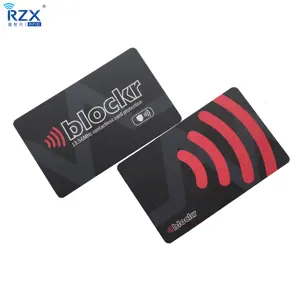 Tarjeta bloqueadora de cepillo antirrobo, Material de PVC CR80, tarjeta bloqueadora de impresión Offset RFID