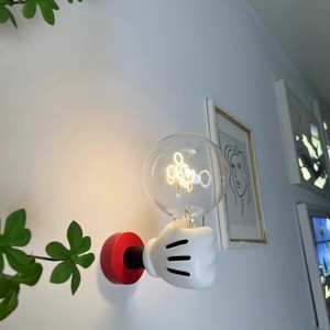 Lámpara de Pared de Mickey Mouse, Bombilla Incandescente E27, 220V, con Interruptor, Luz Decorativa para Habitación Infantil - Product Image 1