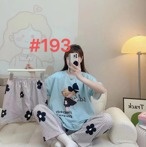 Oferta 2025: Conjunto <span class=keywords><strong>de</strong></span> Pijama <span class=keywords><strong>de</strong></span> 3 Piezas para <span class=keywords><strong>Mujer</strong></span>, Diseño Lindo, Manga Corta, Cuello Redondo, Estampado Digital, Talla Única, Ropa <span class=keywords><strong>de</strong></span> Dormir - Product Image 4