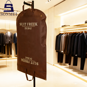 Couverture non tissée de costume de <span class=keywords><strong>vêtement</strong></span> marron personnalisé anti-poussière de Offre Spéciale de luxe - Product Image 4