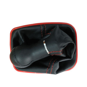 Funda Protectora para Palanca de Cambios para Volkswagen Bora, Negra y Gris, con Acabado de Cuero, Repuesto 1J0 711113 - Product Image 2