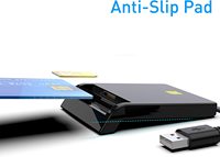 Pembaca Kartu SIM Kartu Pintar Kecepatan USB 2.0 yang Cepat dengan ISO7816 untuk Microsoft Windows, MAC, Ponsel (Pilihan USB A/C)