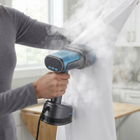 Défroisseur Vapeur Portable 1500W avec Débit de Vapeur Rapide 25g/min, Aspiration 5kPa, Réservoir 250ml