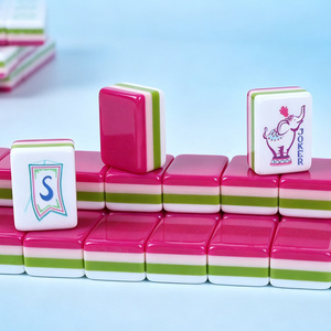 Tuiles de Mahjong de Luxe 160 Pièces à 4 Couches et Tuiles de Mahjong Américaines de Luxe pour Tournoi Professionnel – Vente Directe Usine OEM ODM - Product Image 5