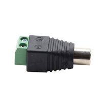 Connecteur mâle pour CCTV, de Type vert, AV à vis RCA