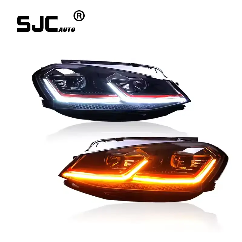 SJC gruppo fari anteriori all'ingrosso per VW GOLF 7 MK7 Golf 7.5 2013 - 2020 luci diurne vw golf 7 7.5 proiettore