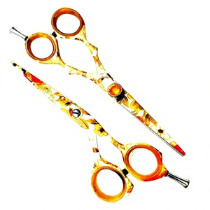 Juego de Tijeras de Peluquería de Acero Inoxidable de Marca ASAP con Mango Largo para Diestros, Tijeras de Corte de Precisión, Tijeras de Entresacar, Lujosas y Modernas - Product Image 1