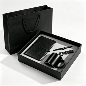 Coffret cadeau de luxe personnalisé OEM ODM avec accessoires personnalisés : carnet, stylo, clé USB, mug, gobelet pour les employés et usage au bureau - Product Image 4