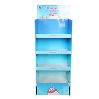 Bars à bonbons personnalisés carton présentoir au sol étagères à papier au détail temporaire POP papier ondulé présentoir au point de vente