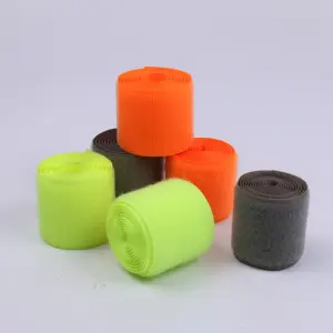 Hot Sale Diy Accessories Nylon Fastening Tape Color Hook and Loop Rolls Polyester / Nylon Custom Size Magic Hooks >2000 Times