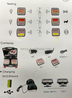 Kit de lumières de remorque led sans fil 12v, feu de remorque arrière de camion et de bateau