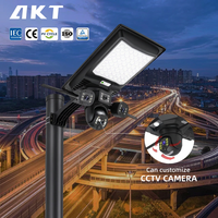 Lampadaires solaires LED tout-en-un 30W en ABS avec télécommande et caméra CCTV pour extérieur – Excellent rapport qualité-prix