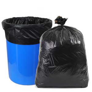RUIQI Thickened Black Shrink Bag Heavy-Duty PE Material Commercial Use Sturdy Tear-Resistant Flexo Printed Disposable Garbage