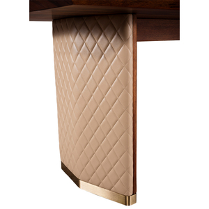 Thiết kế ban đầu sang trọng cổ Chất lượng cao đồ nội thất nhà cho phòng ăn gỗ gụ với da chính hãng Bìa bàn ăn - Product Image 2