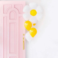 Kustom permen berwarna bunga matahari Daisy aluminium Foil balon pesta ulang tahun foto dekorasi grosir krisan