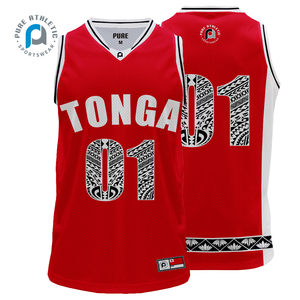 نقية مخصصة tong fija كرة السلة Singlets مخصص وشم Maori مخصص رقم اسم فريق كرة السلة جيرسي - Product Image 4