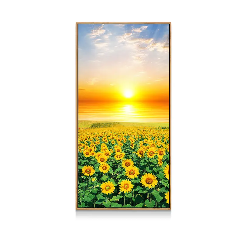 Newest sunflower wall art landscape oil paintings on canvas wall decoration flowers painting art picture for living room decor