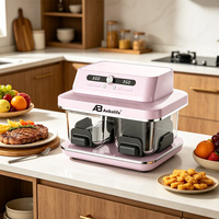 Anbolife OEM, fabricant de friteuses à air numériques en verre, 4+4L, double cuve, technologie Rapid Air, certifié CB, appareil de cuisine