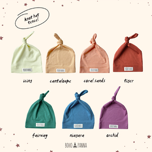 Gorro de bebé premium de tencel orquídea, confeccionado con tela suave y sedosa, transpirable y de ajuste flexible para cabezas pequeñas y delicadas. - Product Image 5