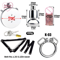 Dildo réaliste en silicone, ceinture de chasteté noire, dispositif de cage, anneau pénien en métal, verrou de pénis, jouets sexuels BDSM pour hommes, plaisir lesbien