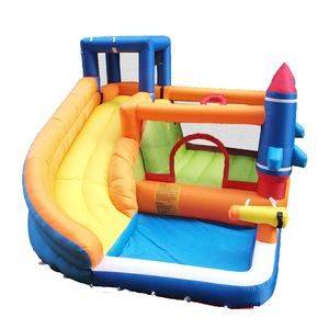 Toboggan gonflable extérieur <span class=keywords><strong>en</strong></span> forme de fusée, château gonflable pour enfants, trampoline d'escalade intérieur pour la maison, château gonflable ludique - Product Image 2