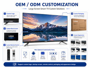 Téléviseur intelligent <span class=keywords><strong>QLED</strong></span> 4K de 85 à 100 pouces avec cadre métallique en verre trempé, grand écran pour hôtels, écoles et usage commercial - Product Image 5
