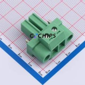 1828249 Plug-in Terminal Block Connector ( Pitch: 7.62mm )( Color: Green )( Total PIN Count: 2P )( Number of Rows: 1 ) - Product Image 1