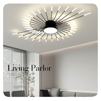 Lustre moderne pour la maison, chambre à coucher, salon, éclairage intérieur, acrylique, feu d'artifice, LED, plafonnier
