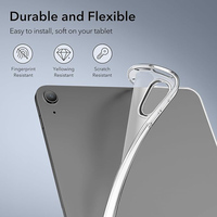 Pour iPad Air 11 2024 M2 pur Transparent TPU tablette couverture quatre coins antichoc étui transparent