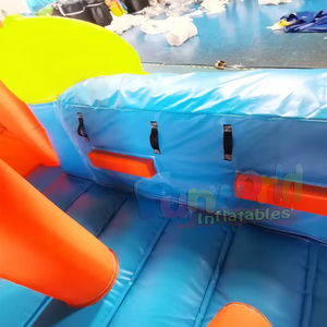 บ้านลมเป่าลมสำหรับเด็กเล่นกลางแจ้งพร้อมสไลเดอร์ คอมโบป่าดงดิบพร้อมเครื่องเล่นกีฬาแบบอุปสรรค บ้านลมเชิงพาณิชย์ - Product Image 6