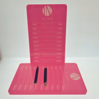 Palette à cils en acrylique en gros, multicolore, professionnelle, pour l'organisation des extensions de cils