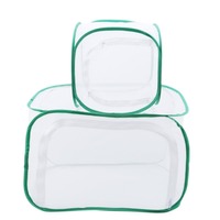 Cage à insectes en plastique pliable pour oiseaux d'élevage papillons mante avec maille Habitat grille cocon Net accessoires solides