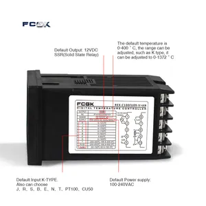 Rex-C100-controlador de temperatura tipo honeywell pid, precio al por mayor rex c-100,rex c100