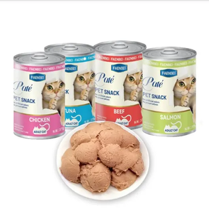 Vendita calda di Cat Treat di alta nutrizione vari sapori OEM/ODM 375g biologico <span class=keywords><strong>cibo</strong></span> in scatola <span class=keywords><strong>cibo</strong></span> <span class=keywords><strong>umido</strong></span> per <span class=keywords><strong>gatti</strong></span> tratta con l'alta qualità - Product Image 1