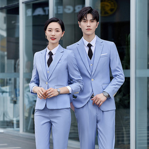 Men's Formal Suit Viscose Worsted Work Uniforms For Office Use - Product Image 3