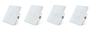 Interrupteur mural intelligent Tuya avec écran tactile en verre, Wi-Fi et Zigbee, 1/2/3/4 voies, avec 4 <span class=keywords><strong>relais</strong></span>, pour chauffe-eau et rideaux - Product Image 5