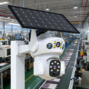 4Gソーラー4MP屋外防犯カメラ内蔵マイクデュアルレンズナイトビジョンクラウドフルカラーモーション検出 - Product Image 5